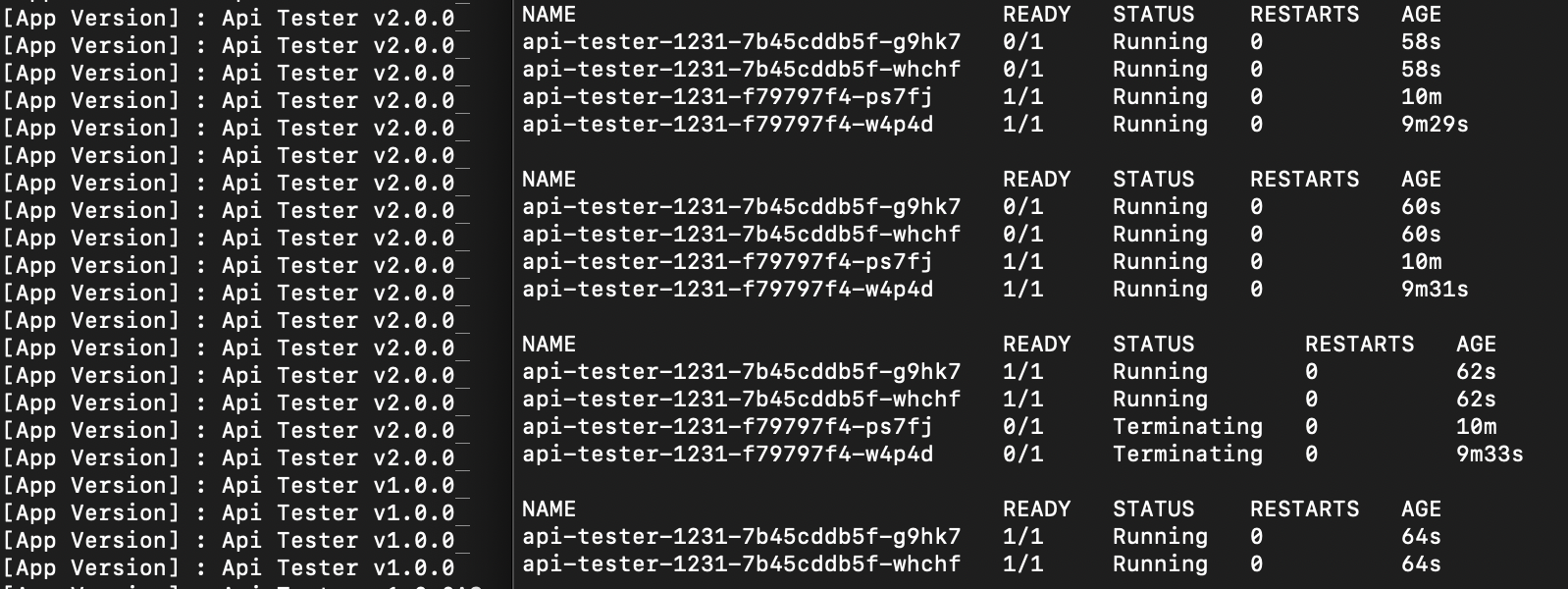 mission rolling update