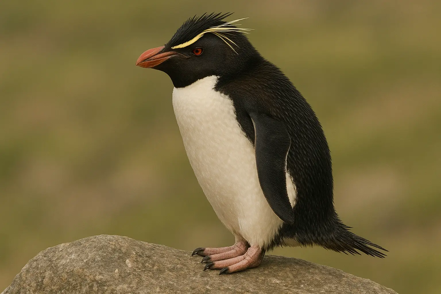 바위뛰기펭귄 (Northern Rockhopper Penguin)